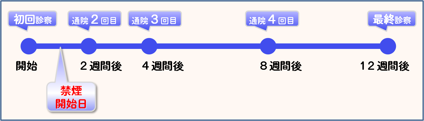 禁煙治療スケジュール